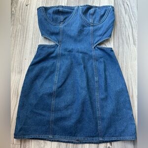 Blue Blush Denim Mini Dress